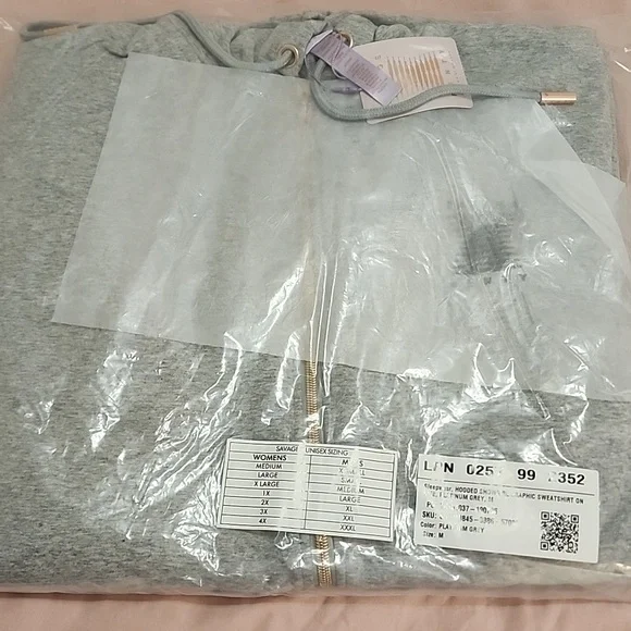 Gray Hooded Onsie Unisex - Picture 2 of 5